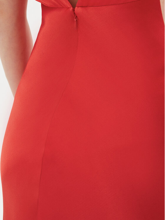 Bardot Bardot Sukienka koktajlowa 57516DB7 Czerwony Regular Fit