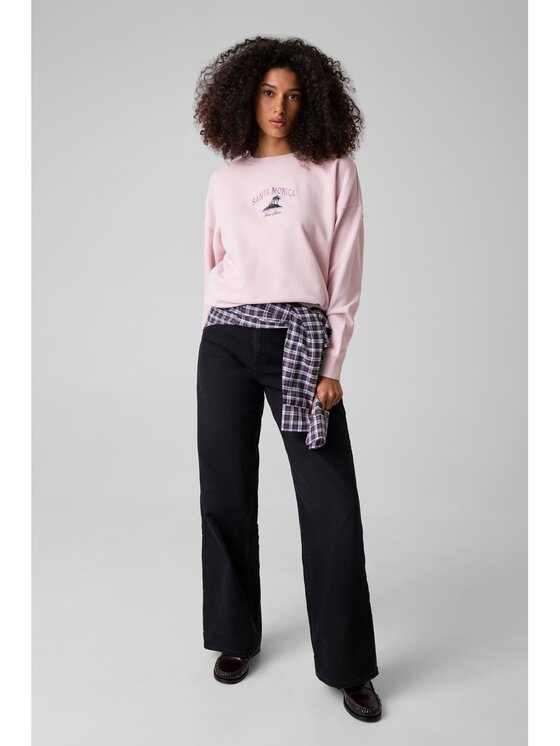 Guess Jeans Guess Jeans Bluza 183491 Fioletowy Classic Fit