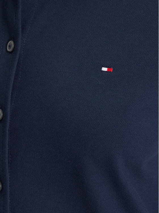 Tommy Hilfiger Tommy Hilfiger Košulja 1985 WW0WW43528 Tamnoplava Slim Fit