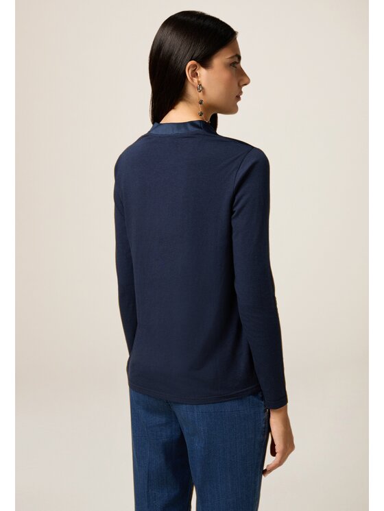 Oltre Oltre T-shirt G388J004175N034 Blu Regular Fit