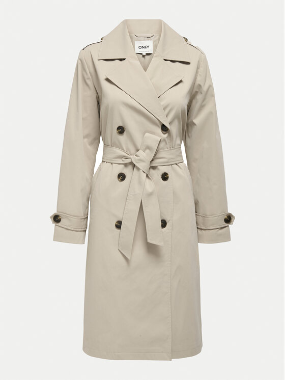 ONLY ONLY Trench Leja 15336402 Bež Regular Fit