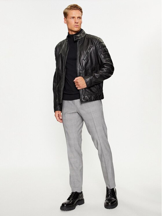 BOSS Boss Pantalone da abito H-Genius-224 50500110 Grigio Slim Fit