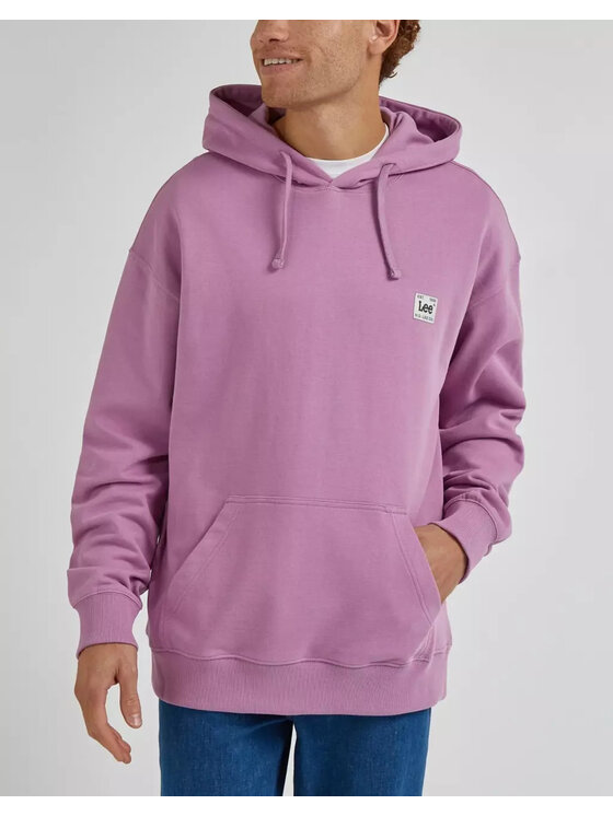 Lee Lee Felpa CORE LOOSE HOODIE Viola Loose Fit