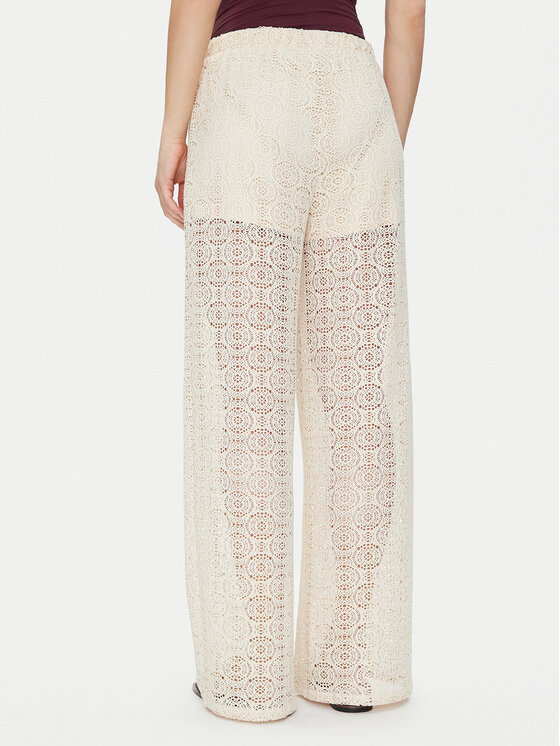 Vero Moda Vero Moda Hlače Maya 10325044 Bež Wide Leg