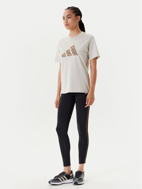 adidas adidas T-shirt Animal Graphic JM4423 Bež Regular Fit