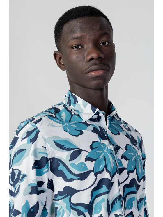 Antony Morato Antony Morato Camicia BARCELONA REGULAR STRA Blu Regular Fit
