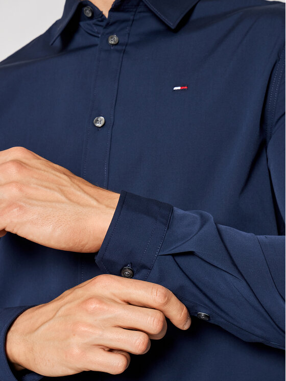 Tommy Jeans Tommy Jeans Srajca DM0DM04405 Mornarsko modra Slim Fit