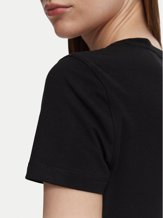 Guess Guess T-Shirt W5GI17 J1314 Μαύρο Slim Fit