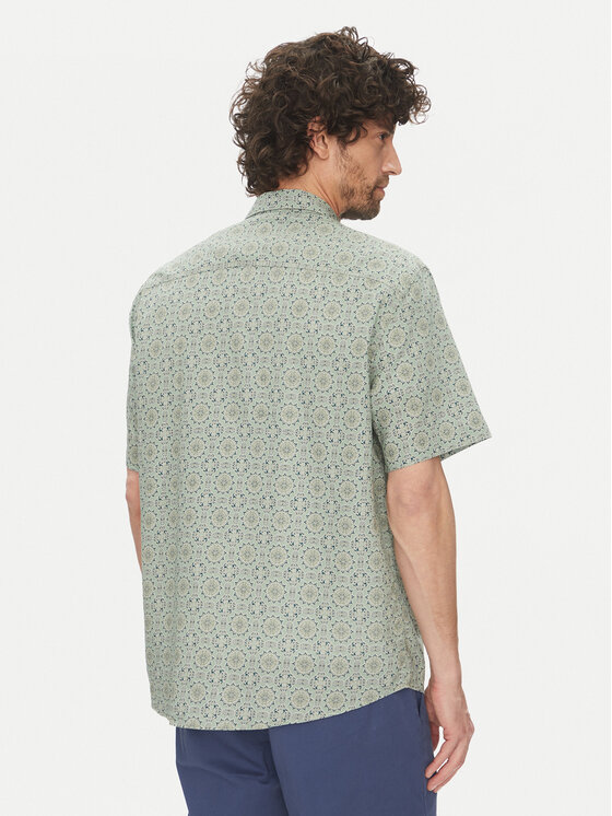 Selected Homme Selected Homme Košile New Linen 16079053 Zelená Regular Fit