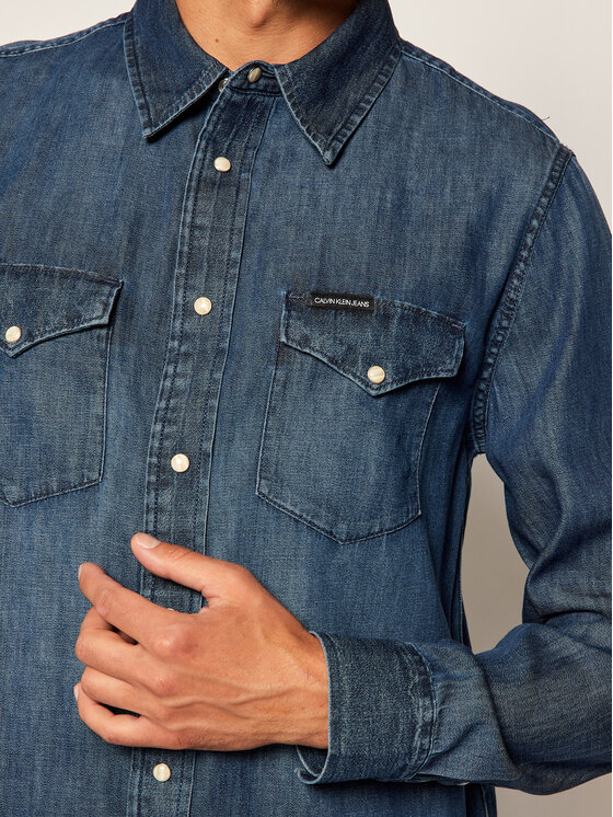 Calvin Klein Jeans Calvin Klein Jeans Hemd Western J30J314392 Dunkelblau Regular Fit