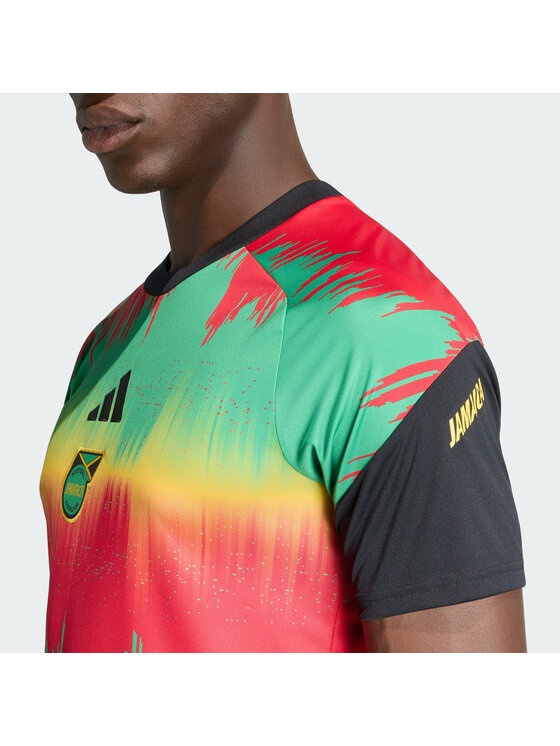 adidas adidas Koszulka techniczna Jamaica 26 x Bob Marley Home Pre Match Jersey Żółty Slim Fit
