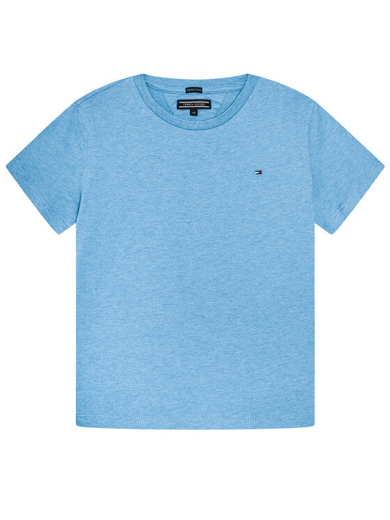 Tommy Hilfiger Tričko Basic Cn Knit S KB0KB04140 D Modrá Regular Fit