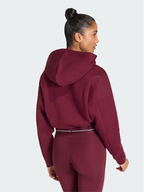 adidas adidas Bluza techniczna 158863 Bordowy Loose Fit
