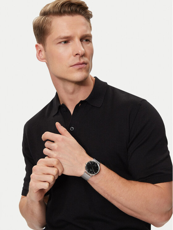 Daniel Wellington Daniel Wellington Zegarek Classic Multi-Eye Sterling Onyx DW00100711 Srebrny