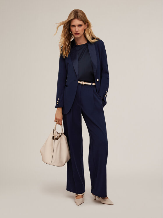 Motivi Motivi Pantaloni di tessuto P067Q103532N034 Blu Regular Fit