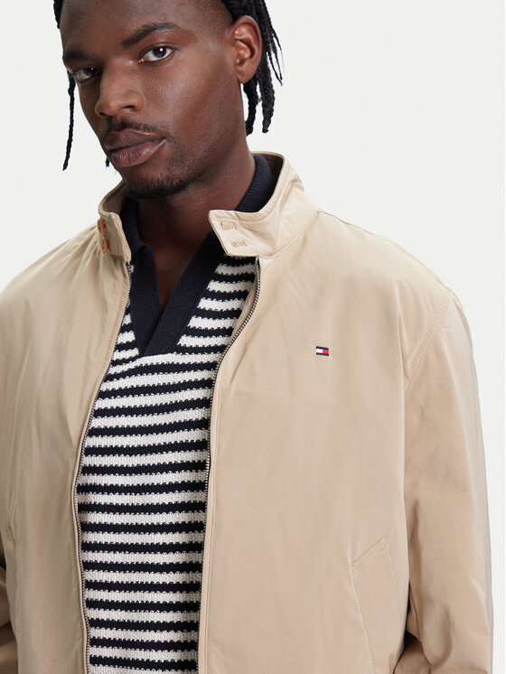 Tommy Hilfiger Tommy Hilfiger Bomber striukė Harrington MW0MW39637 Smėlio Regular Fit