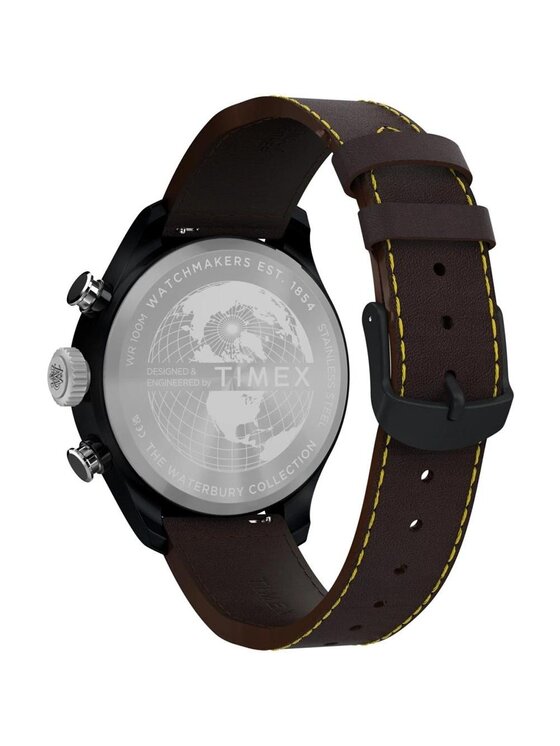 Timex Timex Zegarek TW2Y70100 Brązowy