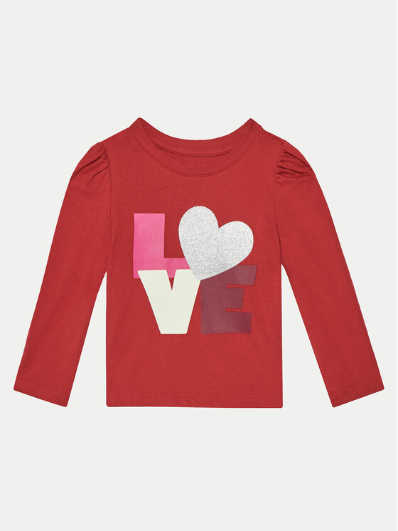 Gap Gap Blúz 525362-08 Piros Regular Fit