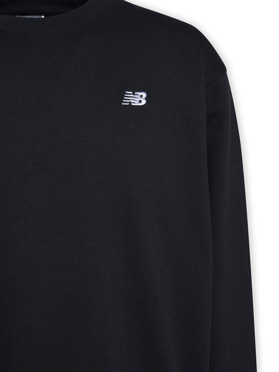 New Balance New Balance Majica dugih rukava Small Logo MT41507 Crna Relaxed Fit