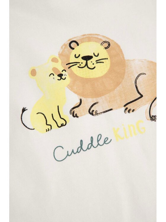 Coccodrillo Coccodrillo T-Shirt WC6143201IBN-003 Kremowy Regular Fit