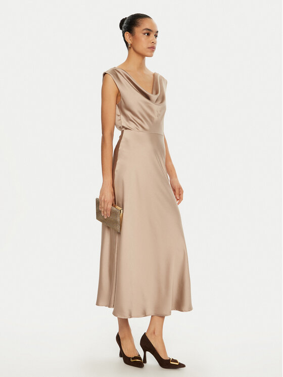 Imperial Imperial Rochie cocktail AFBAIBA Bej Slim Fit