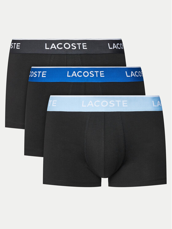 Lacoste Lacoste Set od 3 para bokserica 5H1297 Crna