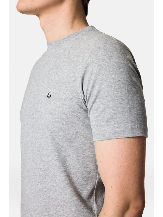 Lancerto Lancerto T-Shirt Linus TS073123000016 Szary Regular Fit