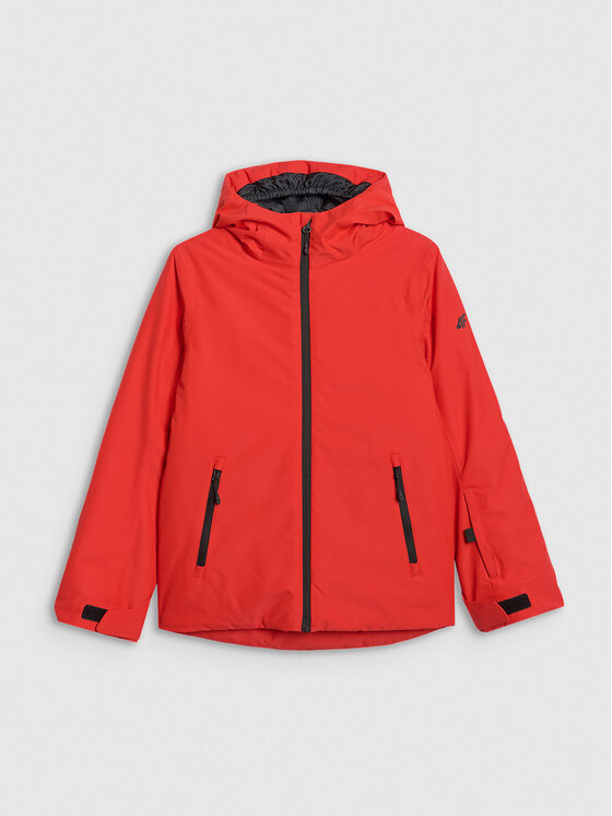 4F 4F Kurtka narciarska BASIC SKI Czerwony Regular Fit