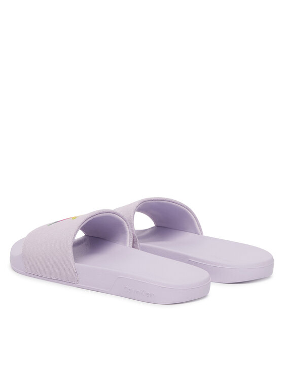 Calvin Klein Calvin Klein Чехли Essential Slide Pride Cv Wn HW0HW03297 Светлолилав