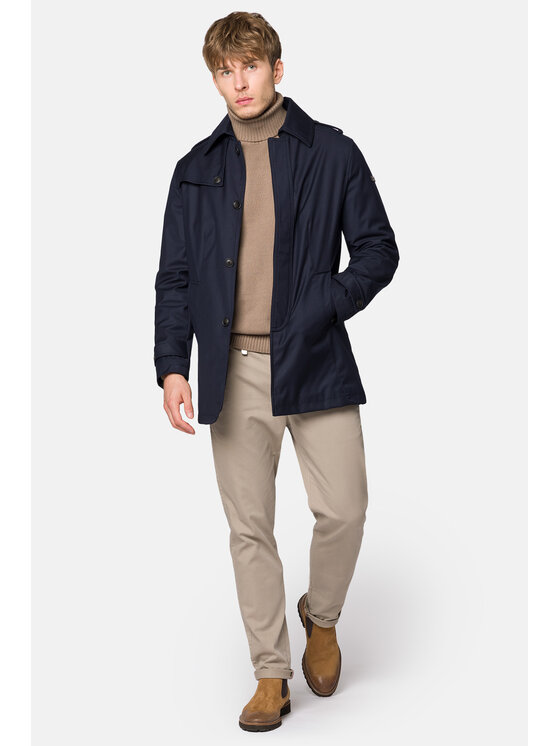 Lancerto Lancerto Płaszcz przejściowy Altea PC131223000012 Granatowy Regular Fit