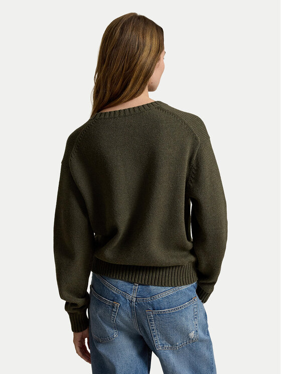 Polo Ralph Lauren Polo Ralph Lauren Πουλόβερ 211B17762001 Σκούρο πράσινο Relaxed Fit