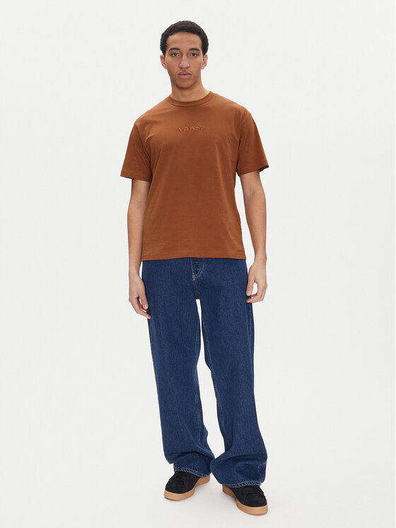 Vans Vans Tričko Essential VN000HPZ Hnedá Loose Fit