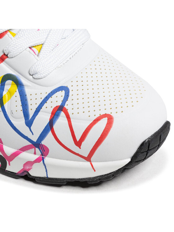 Skechers Skechers Sneakers Uno Spread The Love 55507/WMLT Bianco