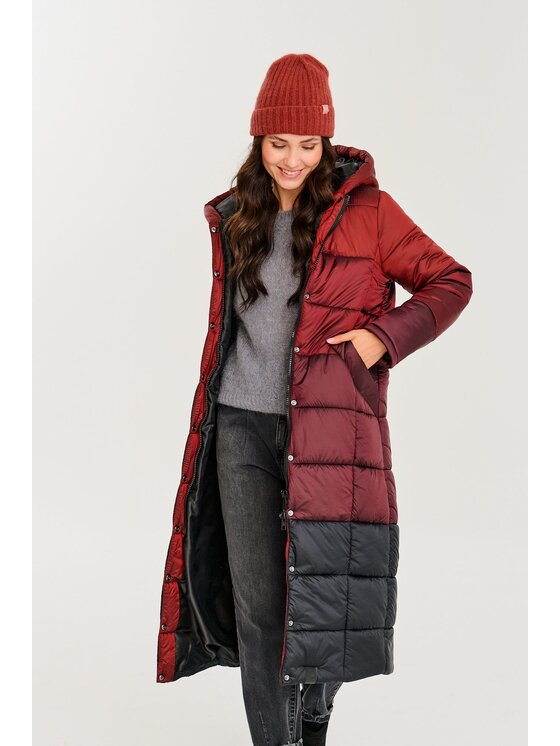 NAOKO NAOKO Kurtka zimowa Helsinki Ruby Czerwony Regular Fit