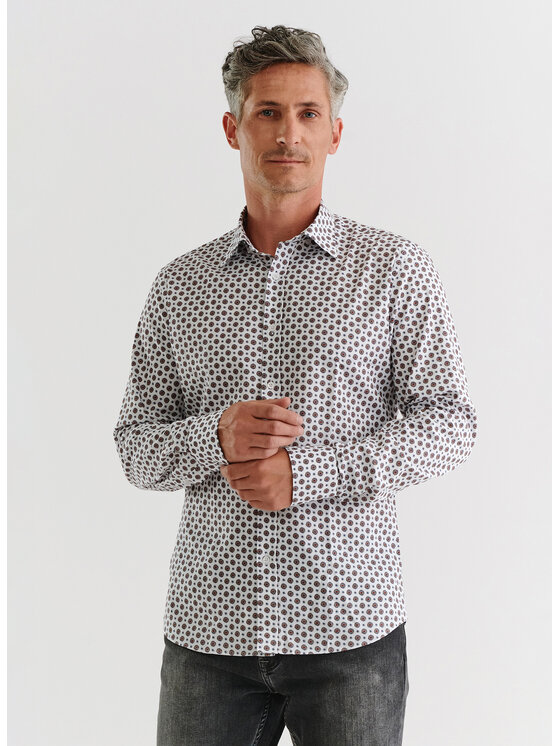 Pako Lorente Pako Lorente Koszula P23WF-1X-017 Biały Slim Fit