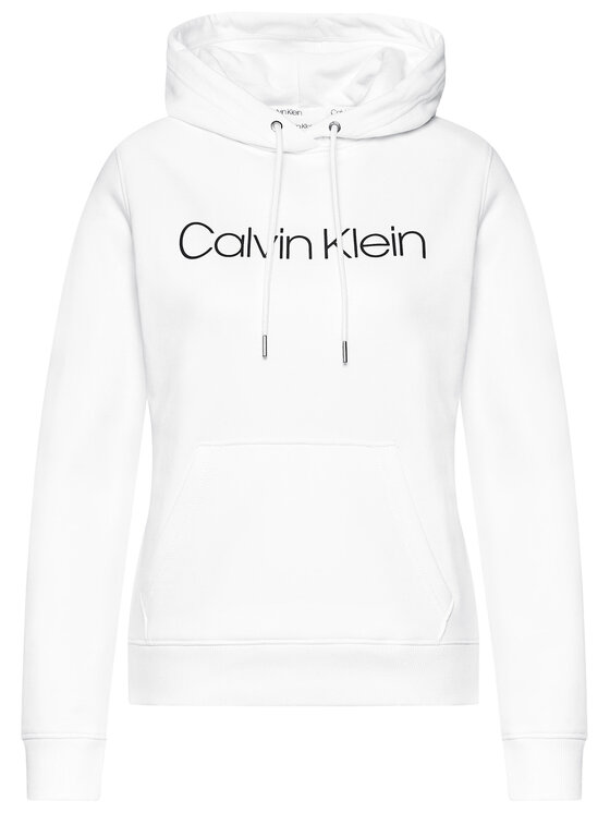 Calvin Klein Calvin Klein Bluza Core Logo K20K202687 Biały Regular Fit