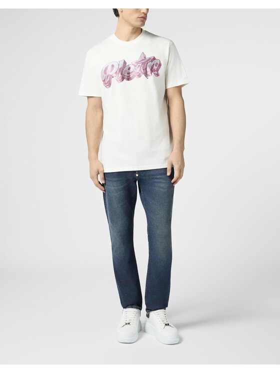 PHILIPP PLEIN PHILIPP PLEIN T-Shirt 30615 Biały Regular Fit