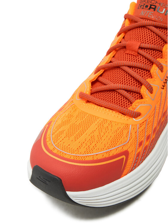 Skechers Skechers Buty do biegania Max Cushioning Suspension 220936/ORG Pomarańczowy