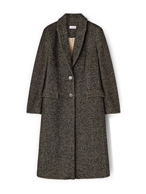 Motivi Motivi Cappotto 0085Q200641N001 Nero Regular Fit