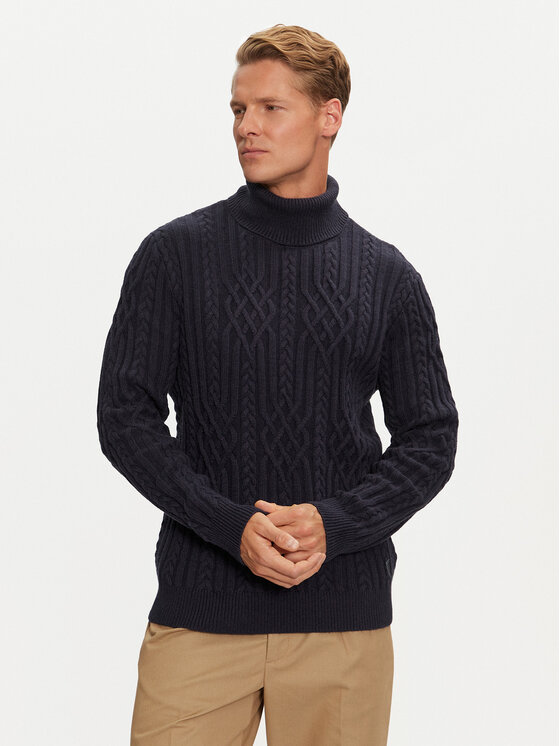 Guess Guess Rollkragenpullover M4BR18 Z3HD1 Dunkelblau Regular Fit
