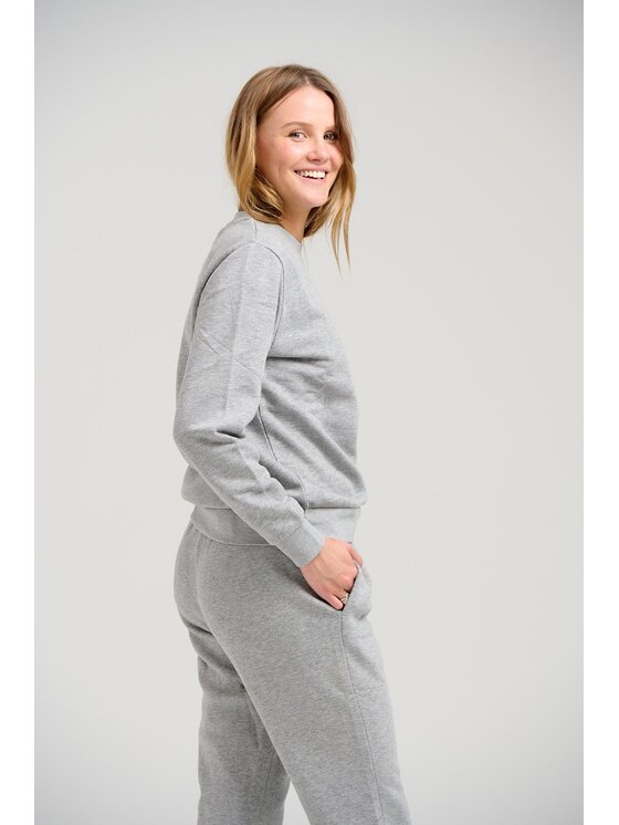 TeeShoppen TeeShoppen Sweter 'Basic Collection' Szary Regular Fit