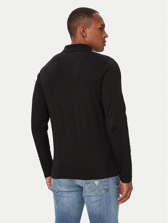 Guess Guess Polo M6YP36 K4395 Melns Extra Slim Fit