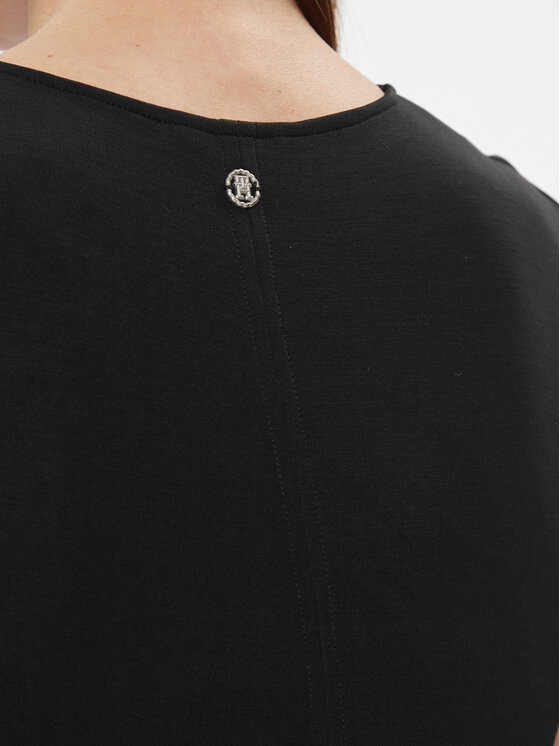 Tommy Hilfiger Tommy Hilfiger Rochie de zi WW0WW40731 Negru Regular Fit