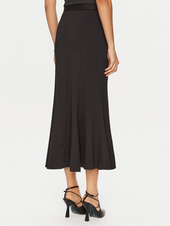 Rinascimento Rinascimento Spódnica maxi CFC0121278003 Czarny Slim Fit