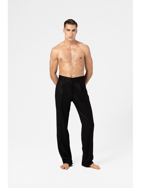 LE POSSÉ LE POSSÉ Pantalone da abito MWFT Nero Tailored Fit