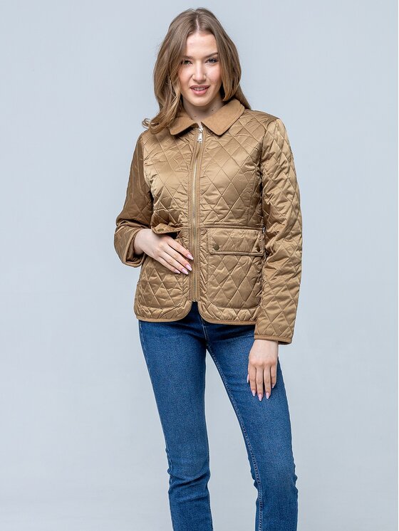 Perso Perso Kurtka przejściowa BLE268015F Beżowy Regular Fit