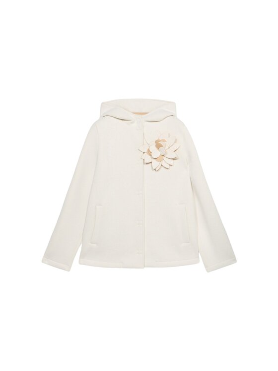 Oltre Oltre Cappotto 8710R001277N0V1 Bianco Baggy Fit