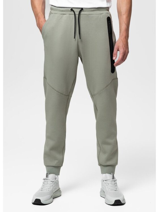 PITBULL PITBULL Spodnie dresowe DOGWOOD POCKET Szary Regular Fit