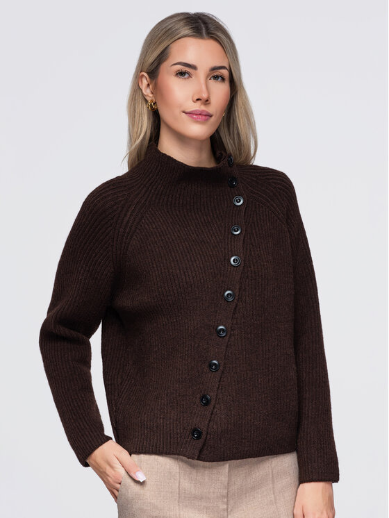 Ombre Ombre Svetr OW-SW-E0014 Hnědá Regular Fit