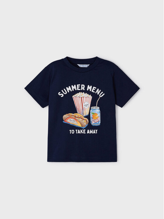Mayoral T-Shirt 3012 Granatowy Regular Fit